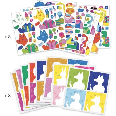 Stickers inspired by : totally pop - Djeco