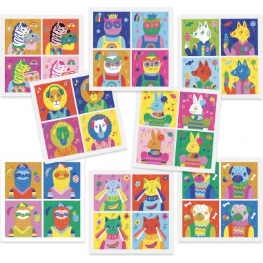 Stickers inspired by : totally pop - Djeco