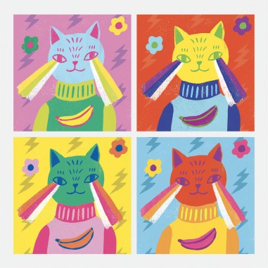 Stickers inspired by : totally pop - Djeco