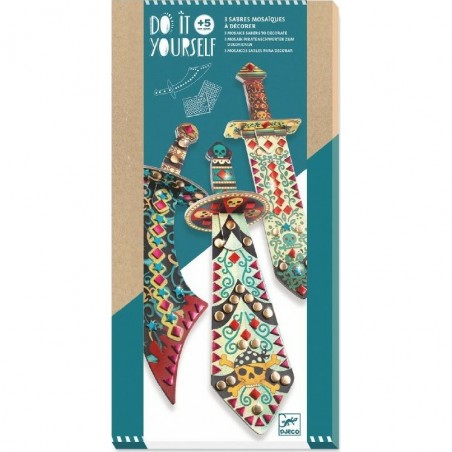 Coffret de mosaïques Epée à décorer - Comme un pirate - Djeco