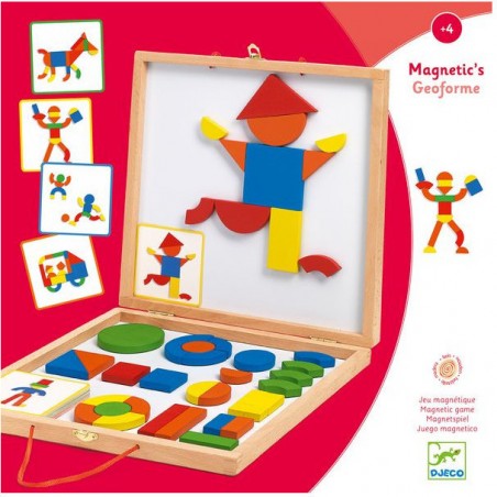 Magnétique Bois: Coffret Geoformes - Jeu de société - Djeco