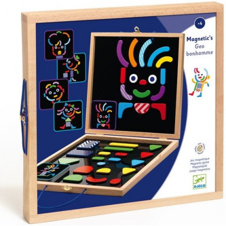 Magnétique Bois: Geobonhomme - Jeu de société - Djeco