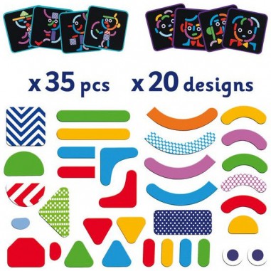 83 lettres magnétiques - Majuscules Djeco pour chambre enfant - Les Enfants  du Design