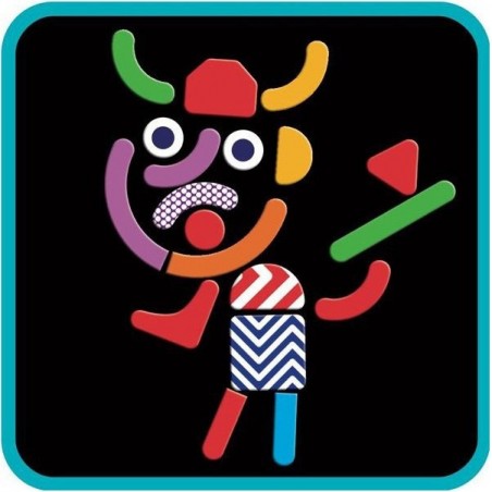 Magnétique Bois: Geobonhomme - Jeu de société - Djeco