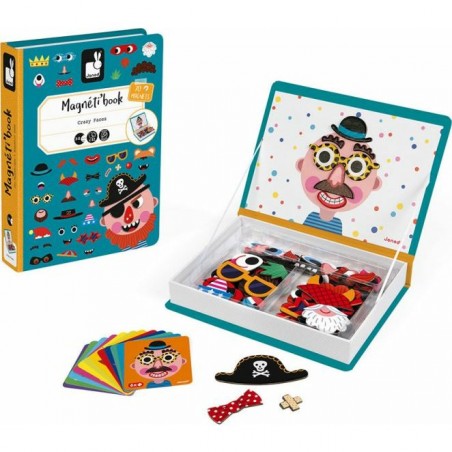 Coffret Magnetibook Crazy Faces Garçons - Janod