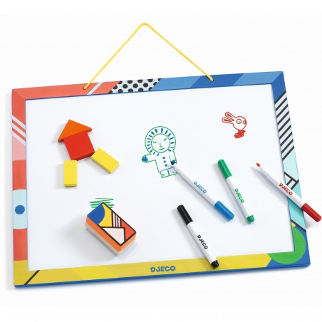 Tableau magnétique - tableau et magnets enfant - Djeco