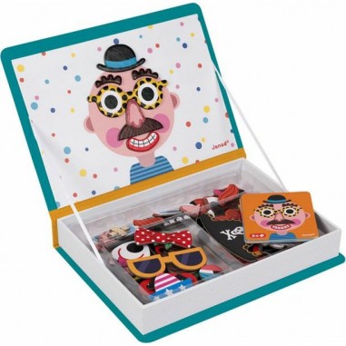 Coffret Magnetibook Crazy Faces Garçons - Janod