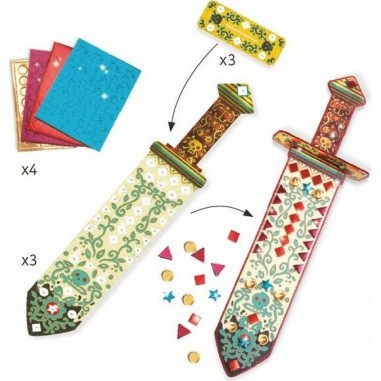 Coffret de mosaïques Epée à décorer - Comme un pirate - Djeco