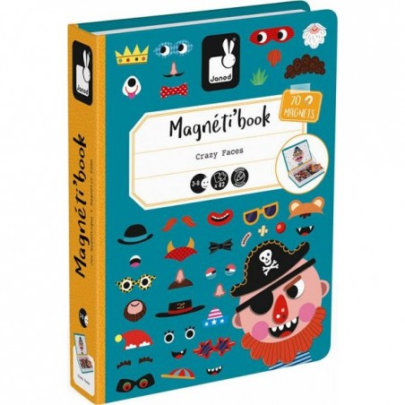 Coffret Magnetibook Crazy Faces Garçons - Janod