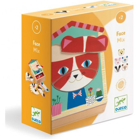 Puzzle bois Face mix - Djeco