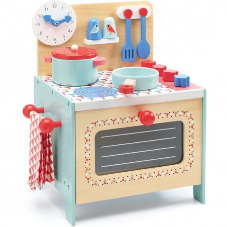 Cuisine en bois bleue pour enfants
