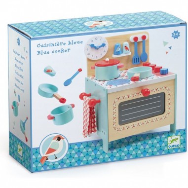 Cuisine en bois bleue pour enfants Cuisine en bois bleue pour enfants