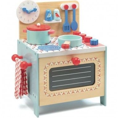 Cuisine en bois bleue pour enfants