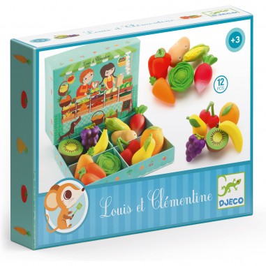 Louis et Clémentine - Fruits et légumes - Un jeu - Djeco