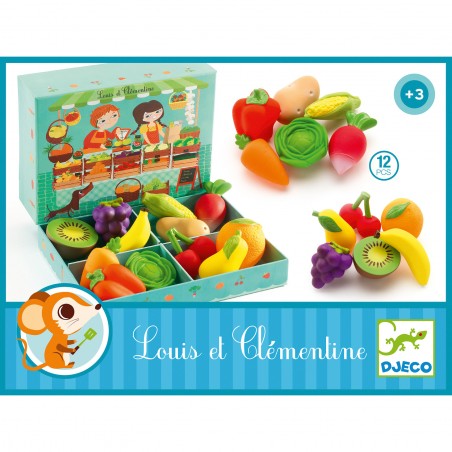 Louis et Clémentine - Fruits et légumes - Un jeu - Djeco