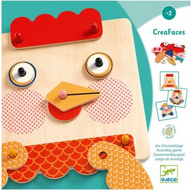 Jeux Éducatifs Bois - Creafaces - Djeco