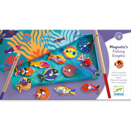 Pêche à la ligne aimantée : fishing graphic - Djeco