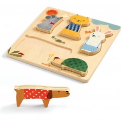 Puzzle Relief - Woodypets - Jeu de société - Djeco 2