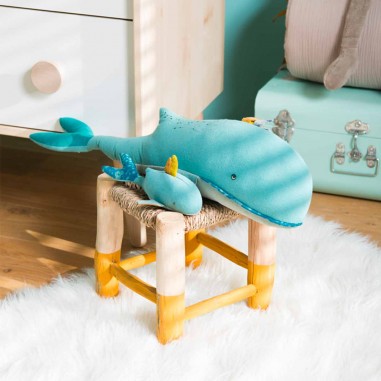 Peluche Baleine Joséphine Le Voyage d'Olga - Moulin Roty