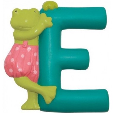 E lettre grenouille alphabet en résine - Moulin Roty