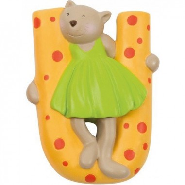 U lettre alphabet en résine - Moulin Roty