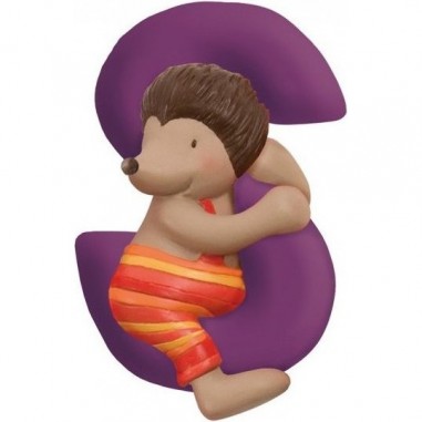 S lettre hérisson alphabet en résine - Moulin Roty
