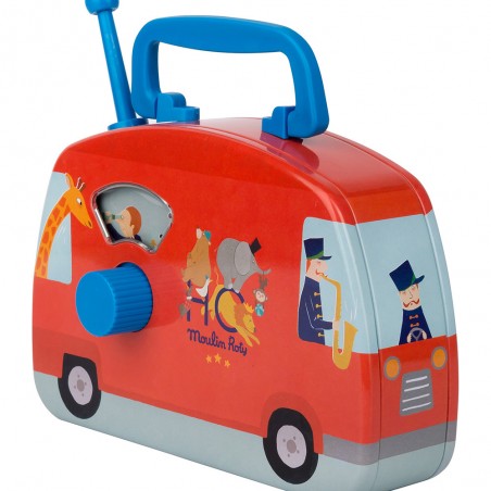 Bus musical cirque - Les jouets métal - Moulin Roty
