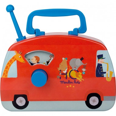 Bus musical cirque - Les jouets métal - Moulin Roty