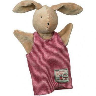 Marionnette Sylvain le lapin La Grande Famille - Moulin Roty