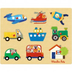 Puzzle des transports - Les Popipop - Moulin Roty
