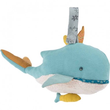 Poupée musique baleine Le Voyage d'Olga - Moulin Roty Poupée musique baleine Le Voyage d'Olga - Moulin Roty