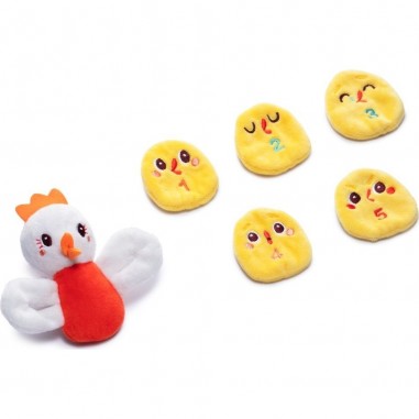 Livre en tissu "Paulette cherche ses poussins" - Lilliputiens