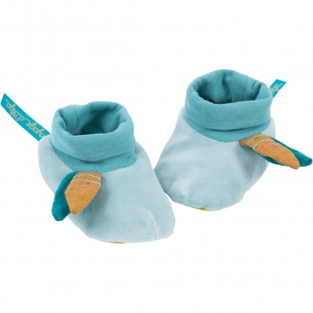Chaussons bleus Le Voyage d'Olga - Moulin Roty