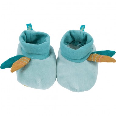 Chaussons bleus Le Voyage d'Olga - Moulin Roty