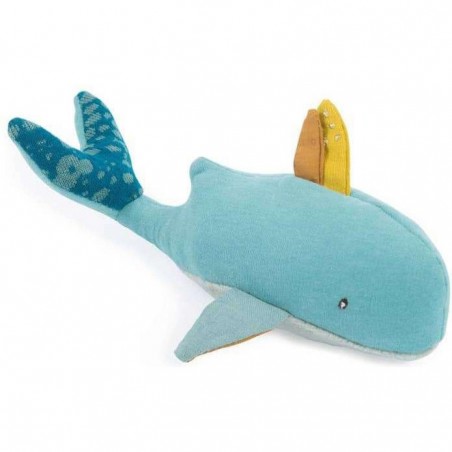 Peluche Hochet Baleine Le Voyage d'Olga - Moulin Roty