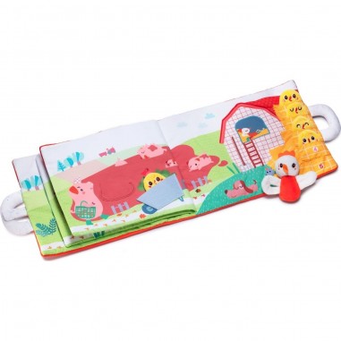 Livre en tissu "Paulette cherche ses poussins" - Lilliputiens