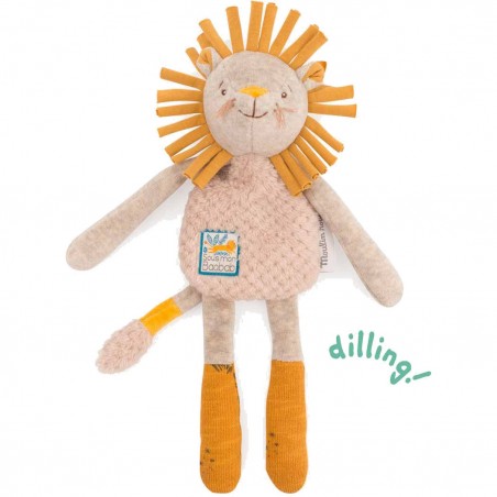 Doudou hochet lion Sous mon baobab - Moulin Roty