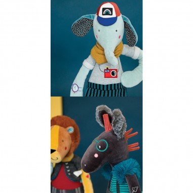 Peluche Pablo l'éléphant Broc'n Rolls - Moulin Roty