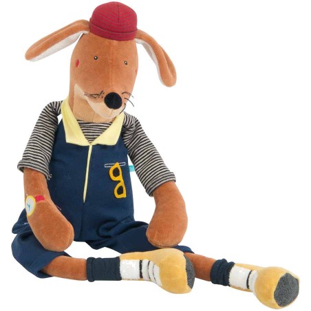 Peluche Elvis le chien Broc'n Rolls - Moulin Roty