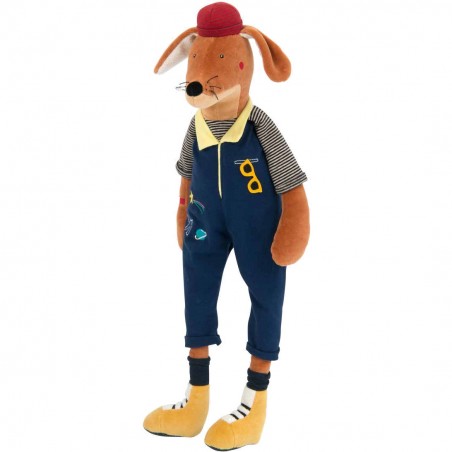 Peluche Elvis le chien Broc'n Rolls - Moulin Roty