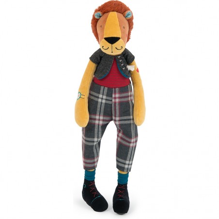 Peluche Roméo le lion Broc'n Rolls - Moulin Roty