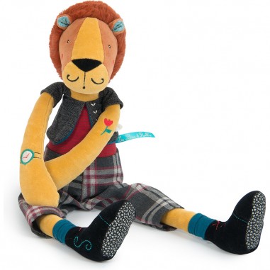 Peluche Roméo le lion Broc'n Rolls - Moulin Roty