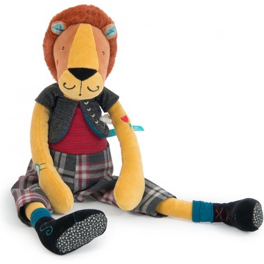 Peluche Roméo le lion Broc'n Rolls - Moulin Roty