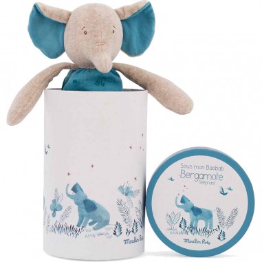 Bergamote l'éléphant Sous mon baobab - Moulin Roty