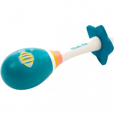 Maracas bleue le Voyage d'Olga - emb/9 - Moulin Roty