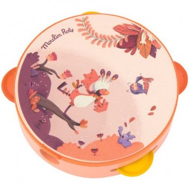 Tambourin Corail Dans la Jungle Instrument de Musique - Moulin Roty