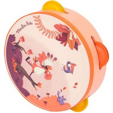 Tambourin Corail Dans la Jungle Instrument de Musique - Moulin Roty