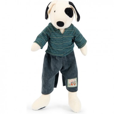 Peluche Julius le chien 50 cm - La Grande Famille - Moulin Roty