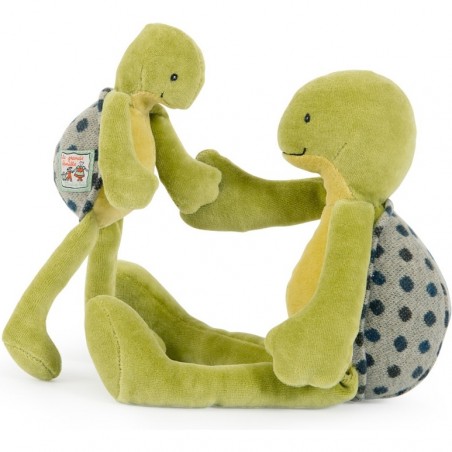 Peluche Camille la tortue 20 cm - La Grande Famille - Moulin Roty