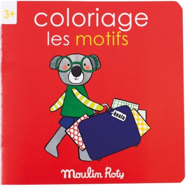 Cahier de coloriage Les motifs - 20 pages - Les Popipop - Moulin Roty